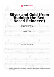 Noten, Akkorde Burl Ives - Silver and Gold (from 'Rudolph the Red-Nosed Reindeer') 
