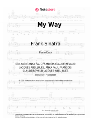 Noten, Akkorde Frank Sinatra - My Way