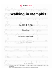 Noten, Akkorde Marc Cohn - Walking in Memphis