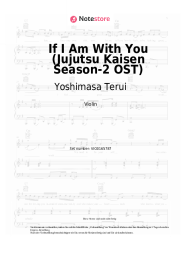 Noten, Akkorde Yoshimasa Terui -  If I Am With You (Jujutsu Kaisen Season-2 OST)
