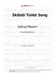 Noten, Akkorde DaFuq!?Boom! - Skibidi Toilet Song