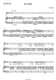 Noten, Akkorde Faouzia - Fur Elise