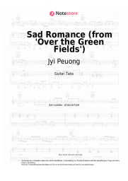 Noten, Akkorde Jyi Peuong - Sad Romance (from 'Over the Green Fields')
