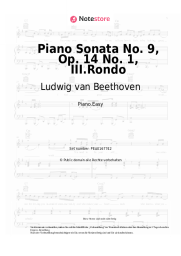 undefined Ludwig van Beethoven - Piano Sonata No. 9, Op. 14 No. 1, III.Rondo