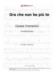 undefined Cesare Cremonini - Ora che non ho più te