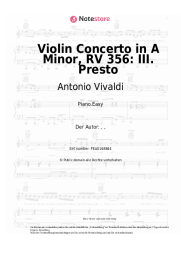 undefined Antonio Vivaldi - Violin Concerto in A Minor, RV 356: III. Presto