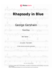 undefined George Gershwin - Rhapsody in Blue