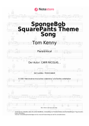 Noten, Akkorde Tom Kenny - SpongeBob SquarePants Theme Song