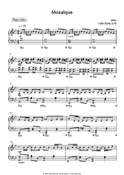 Noten, Akkorde Ash - Mosaique