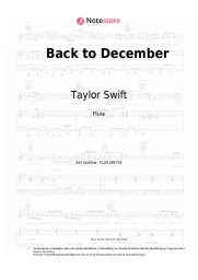 undefined Taylor Swift - Back to December