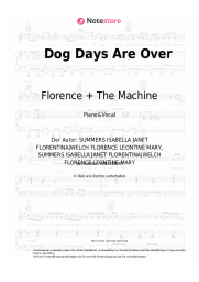 Noten, Akkorde Florence + The Machine - Dog Days Are Over