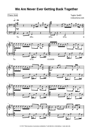 undefined Taylor Swift - We Are Never Ever Getting Back Together