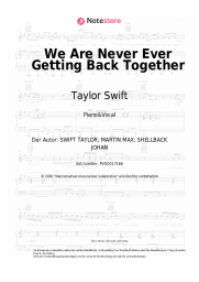 undefined Taylor Swift - We Are Never Ever Getting Back Together