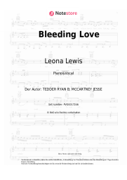 Noten, Akkorde Leona Lewis - Bleeding Love