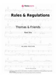 Noten, Akkorde Thomas & Friends - Rules & Regulations
