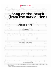 Noten, Akkorde Arcade Fire - Song on the Beach (from the movie 'Her')