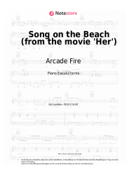 Noten, Akkorde Arcade Fire - Song on the Beach (from the movie 'Her')