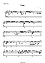 Noten, Akkorde Westernhagen - Dicke