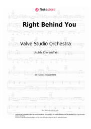 Noten, Akkorde Valve Studio Orchestra - Right Behind You