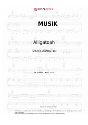 Noten, Akkorde Alligatoah, Alexander Marcus - MUSIK