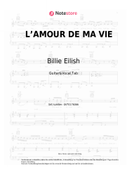 undefined Billie Eilish - L’AMOUR DE MA VIE