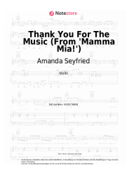 Noten, Akkorde Amanda Seyfried - Thank You For The Music  (From 'Mamma Mia!')