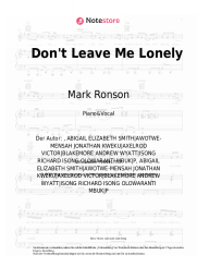 undefined Mark Ronson, YEBBA - Don't Leave Me Lonely