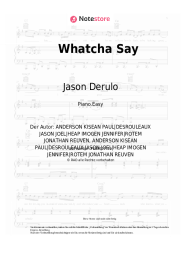 Noten, Akkorde Jason Derulo - Whatcha Say