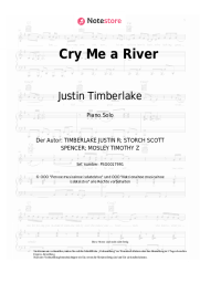 Noten, Akkorde Justin Timberlake - Cry Me a River