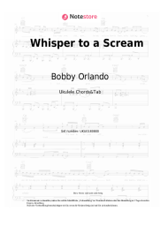 Noten, Akkorde Bobby Orlando, Claudja Barry - Whisper to a Scream