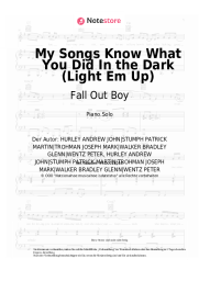 undefined Fall Out Boy - My Songs Know What You Did In the Dark (Light Em Up)