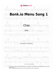 Noten, Akkorde Chaz - Bonk.io Menu Song 1