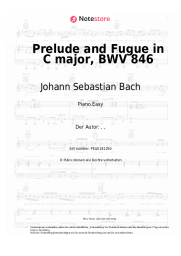 Noten, Akkorde Johann Sebastian Bach - Prelude and Fugue in C major, BWV 846