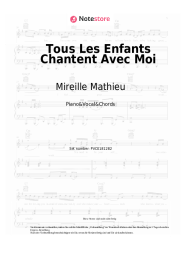 Noten, Akkorde Mireille Mathieu - Tous Les Enfants Chantent Avec Moi