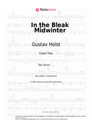 Noten, Akkorde Gustav Holst - In the Bleak Midwinter