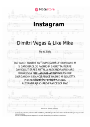Noten, Akkorde Dimitri Vegas & Like Mike, David Guetta, Daddy Yankee, Afro Bros, Natti Natasha - Instagram
