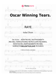 Noten, Akkorde RAYE - Oscar Winning Tears.