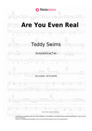 Noten, Akkorde Teddy Swims, Giveon - Are You Even Real