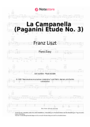 Noten, Akkorde Franz Liszt - La Campanella (Paganini Etude No. 3)