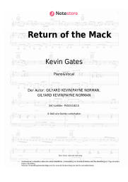 Noten, Akkorde Kevin Gates - Return of the Mack