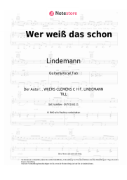 undefined Lindemann - Wer weiß das schon