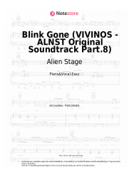 Noten, Akkorde Alien Stage - Blink Gone (VIVINOS - ALNST Original Soundtrack Part.8)