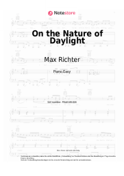 Noten, Akkorde Max Richter - On the Nature of Daylight