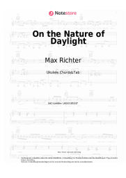 Noten, Akkorde Max Richter - On the Nature of Daylight