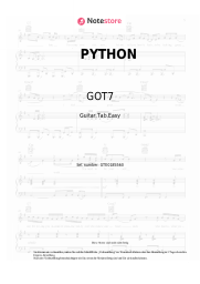 Noten, Akkorde GOT7 - PYTHON