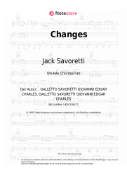 Noten, Akkorde Jack Savoretti - Changes