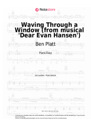 Noten, Akkorde Ben Platt - Waving Through a Window (from musical 'Dear Evan Hansen')