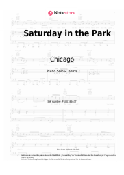 Noten, Akkorde Chicago - Saturday in the Park