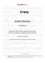 Noten, Akkorde Gnarls Barkley - Crazy