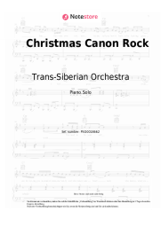 Noten, Akkorde Trans-Siberian Orchestra - Christmas Canon Rock
